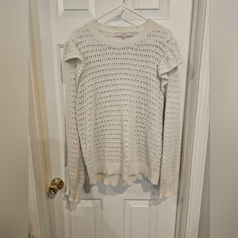 LOFT Women's Cream Sweater